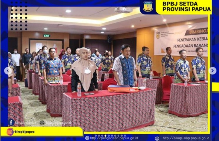 Biro PBJ Papua melaksanakan Bimtek Penerapan Kebijakan TKDN